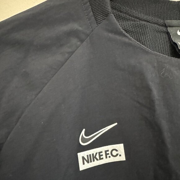 Nike F.C. Woven Midlayer Black Wind Soccer Sweatshirt CT2516-010 Men's S $80 NEW - Picture 5 of 11